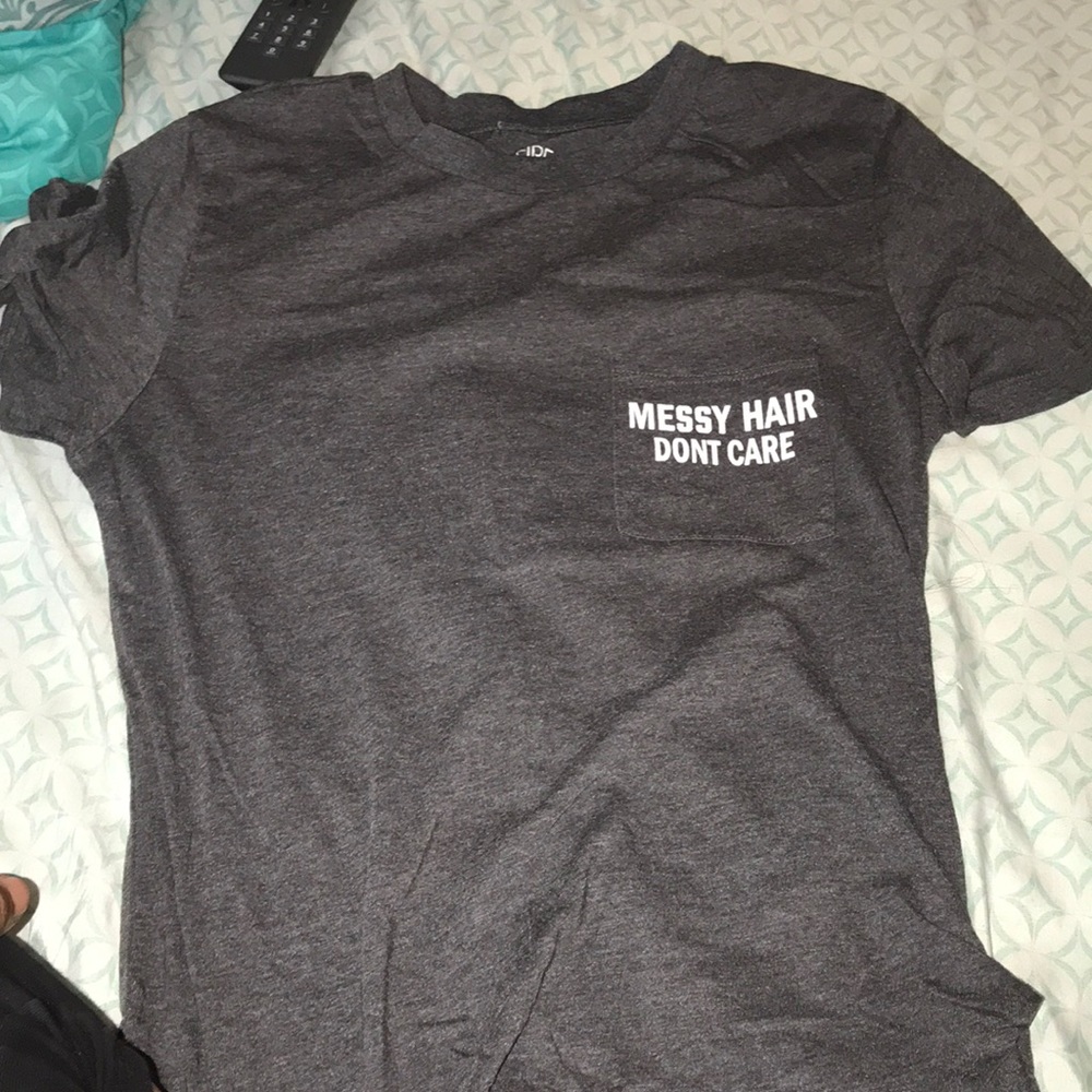 Gray shirt